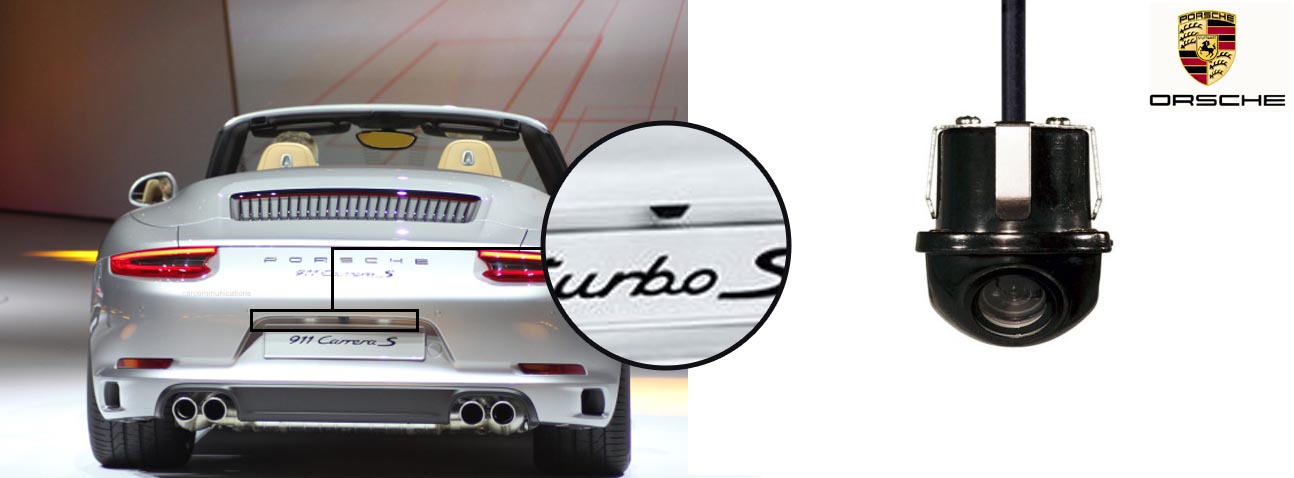 Carrera reversing rear view wedge camera